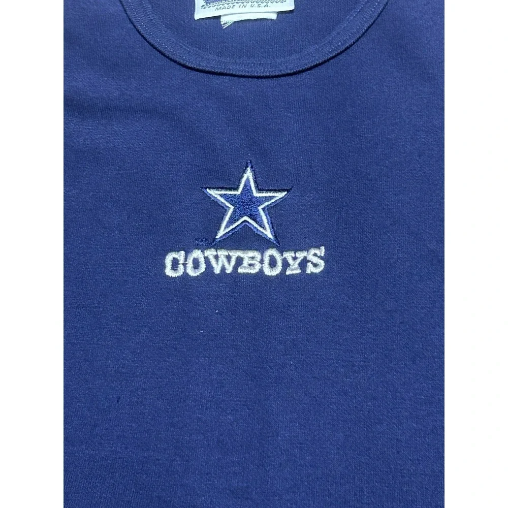 Vintage Y2K Dallas Cowboys Girls Cheerleader Dress Brandon USA Made Kids Navy